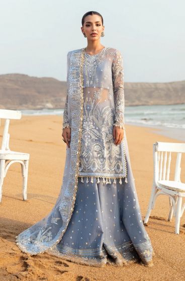 Nashmia Embroidered Pakistani Palazzo Suit