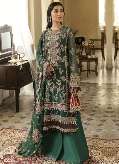 Zar Begum Embroidered Pakistani Palazzo Suit