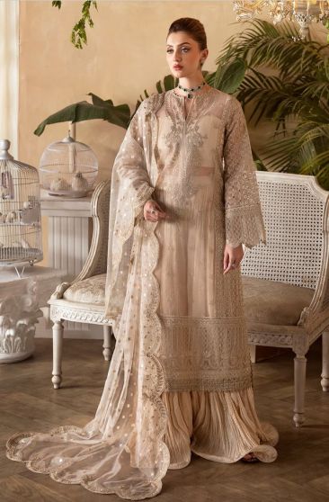 Daisy Embroidered Pakistani Palazzo Suit
