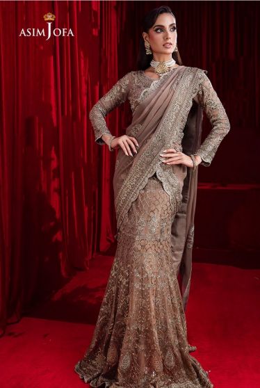 Luxury Chiffon Embroidered Pakistani Saree