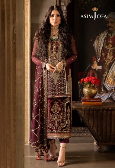 Velvet Festive Embroidered Pakistani Salwar Kameez