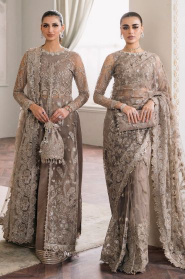 Chantelle Embroidered Pakistani Palazzo Suit/ Saree