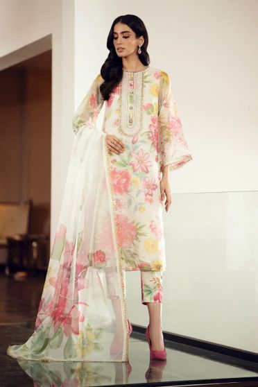 Chiffon Embroidered Pakistani Straight Suit