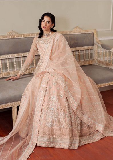 Cascade Embroidered Pakistani Lehenga