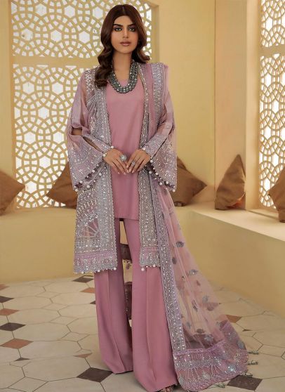 Aysa Embroidered Pakistani Palazzo Suit