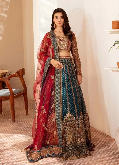 Rani Embroidered Pakistani Lehenga