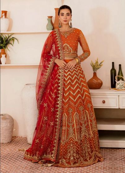 Kanwal Embroidered Pakistani Lehenga