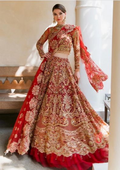 Marhaba Embroidered Pakistani Lehenga