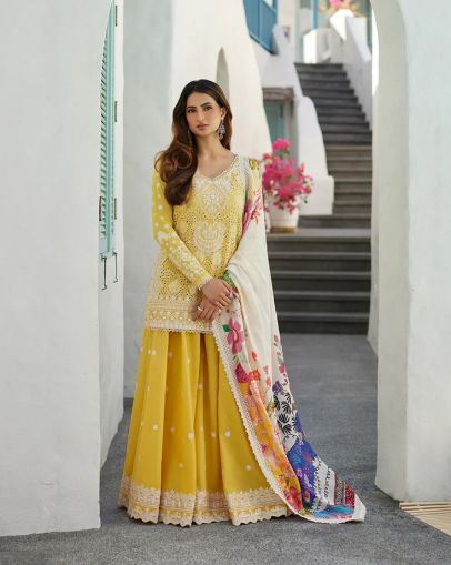 Talin Embroidered Pakistani Palazzo Suit