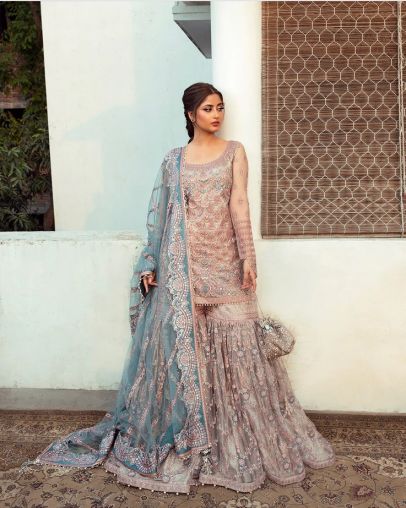 Aytan Embroidered Pakistani Gharara Suit