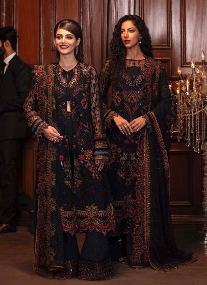 Fonce Night Embroidered Pakistani Palazzo Suit