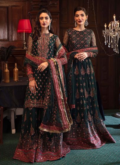 Espoir Embroidered Pakistani Palazzo Suit/ Anarkali