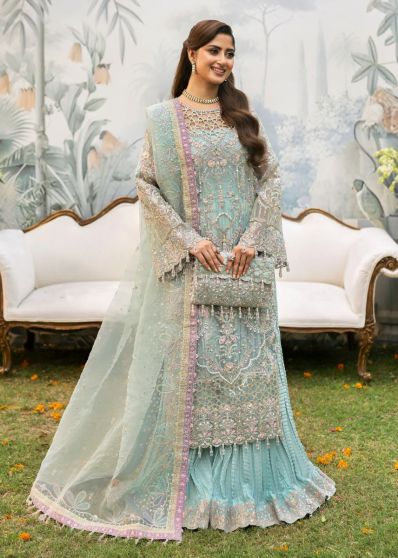Ayzel Embroidered Pakistani Palazzo Suit