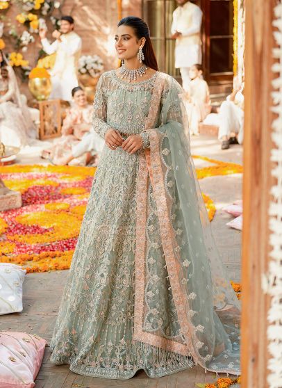 Zeeba Embroidered Pakistani Anarkali Suit