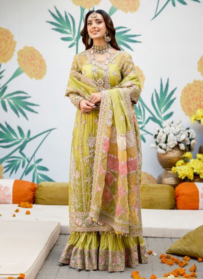 Haiya Embroidered Pakistani Palazzo Suit
