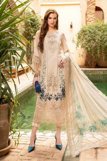 Luxury Lawn Embroidered Pakistani Salwar Kameez