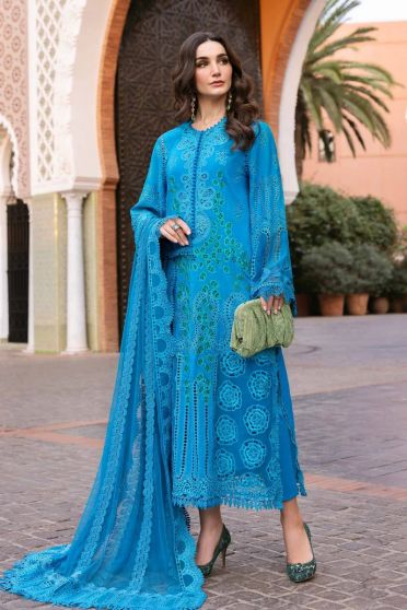 Lawn Embroidered Pakistani Straight Suit Salwar Kameez