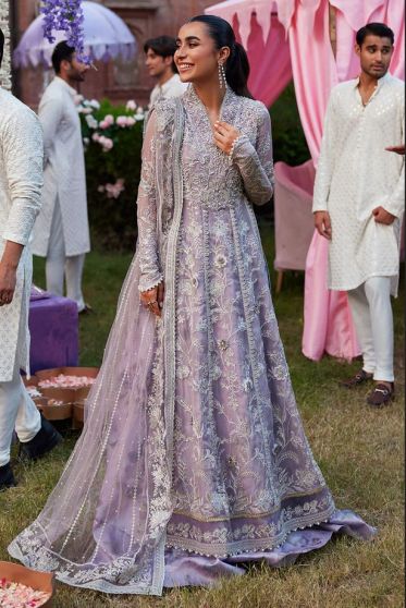 Muneezeh Embroidered Pakistani Gown