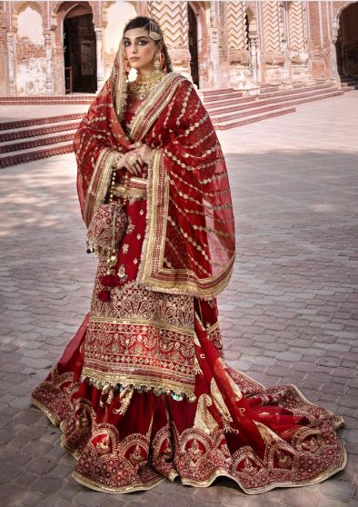 Biya Begum Embroidered Pakistani Palazzo Suit