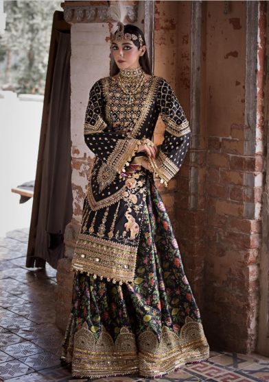 Buy Online Inayat By Maisha 8602 Green Georgette Pakistani Bridal Palazzo  Suit From Dhaka