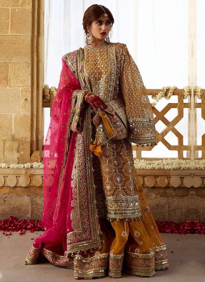 Kesari Embroidered Pakistani Palazzo Suit