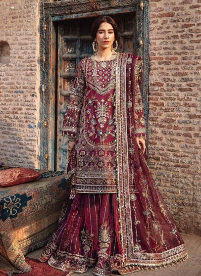Reshma Ji Embroidered Pakistani Palazzo Suit