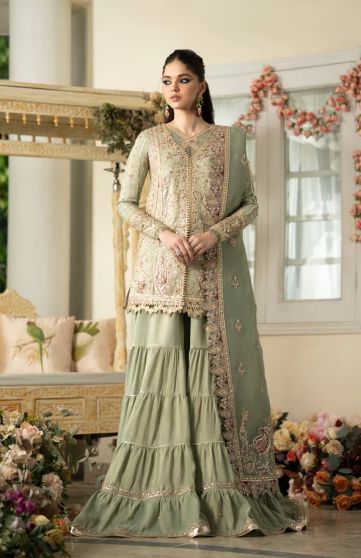 Fariza Embroidered Pakistani Sharara Suit