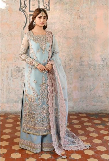 Nelofer Embroidered Pakistani Palazzo Suit