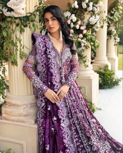 Joie De Vivre Embroidered Pakistani Gown