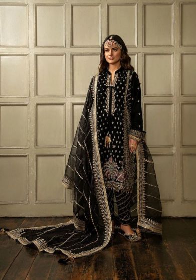 Nuur Festive Embroidered Pakistani Straight Suit