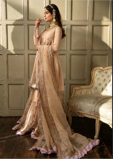 Nuur Festive Embroidered Pakistani Gharara Suit