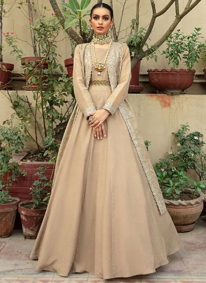 Aangan Embroidered Pakistani Anarkali Suit