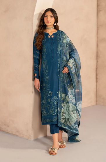 Mehmer Summer Lawn Embroidered Pakistani Straight Suit