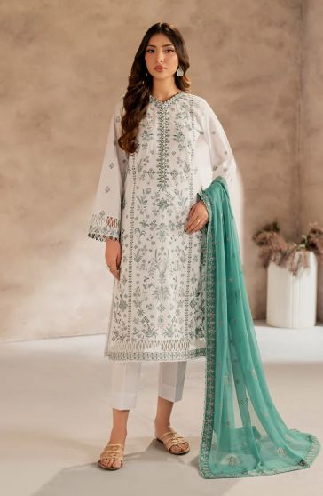Semil Summer Lawn Embroidered Pakistani Straight Suit