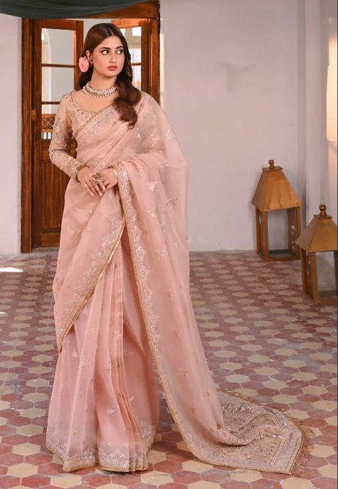Ranya Embroidered Pakistani Saree